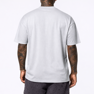 เสื้อยืดโอเวอร์ไซส์ลายวินเทจพร้อมโลโก้สั่งทำพิเศษสำหรับผู้ชาย เสื้อยืดแขนสั้นคุณภาพสูงสไตล์ลำลองสำหรับผู้ชาย - Product Image 2