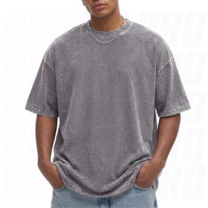 Camisetas Oversize para Hombre, Manga Corta, Estilo Vintage Lavado, Corte Holgado, Ropa Urbana, Algodón Grueso, Informal, Verano, Ajuste Relajado - Product Image 6