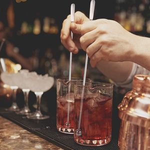 High Quality Eco-Friendly Durable Stainless Steel Reusable Coffee & <b>Cocktail</b> Stir <b>Sticks</b> Swizzle <b>Stick</b> for Beverages - Product Image 5
