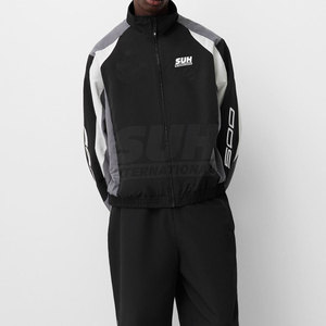 Veste de sport d'hiver pour homme, 100% polyester, col montant, logo personnalisé sur le devant, taille plus, respirante, écologique - Product Image 5
