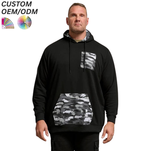 Sudadera con Capucha para Hombre, Talla Grande, 360g, Antiarrugas, Secado Rápido, Tejido de Algodón y Felpa, Ecológica, Estilo Urbano Informal, Logotipo Personalizado, OEM, ODM - Product Image 1