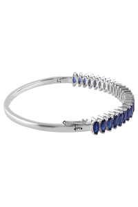 Brazalete de Zafiro Azul en Plata de Ley 92.5 KLSB-20443 - Product Image 3