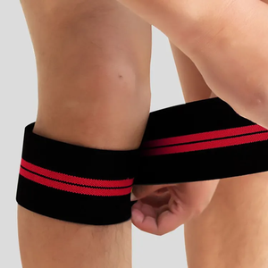 Bandages de genou à marque privée, en tissu respirant et anti-humidité, vente en gros, bandages de compression pour les jambes pour le cross-training - Product Image 3