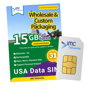 Tarjetas SIM de Datos Ilimitados 4G para Viajes en EE. UU., 3 en 1, 31 Días, con Empaque Personalizado para Revendedores Verizon, Venta al Por Mayor - Product Image 2