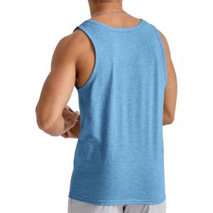 Débardeurs de sport respirants en tricot anti-rides écologiques pour hommes – Vente en gros - Product Image 6