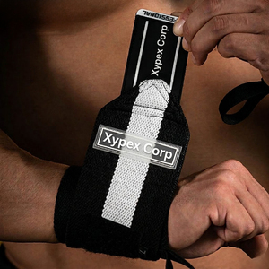 Custom Logo Cotton Wrist Wraps Rexene Labels Breathable Soft Lightweight Foldable Unisex Weightlifting <b>Gym</b> <b>Body</b> Training - Product Image 2