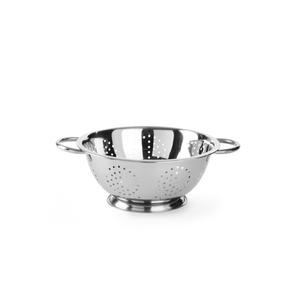 High Quality Stainless Steel <b>Colander</b> With Base Metal Kitchen <b>Strainer</b> For Restaurant & Home Use Fruit Vegetable Washing Basket - Product Image 2