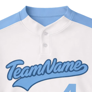 Camiseta Deportiva de Béisbol Personalizada para Hombre, de Dos Botones, Uniforme de Equipo de Poliéster, Transpirable, Venta al Por Mayor, Proveedor OEM - Product Image 4