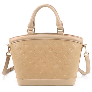 <b>Cross</b>-Border Wholesale Lightweight Soft Vegan Leather Women's Tote Bag with Embossed Pattern Casual Minimalist Design Handbag - Product Image 1