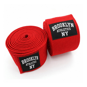 Heavy-Duty Breathable Natural Rubber Professional Protection Unisex <b>Knee</b> <b>Wraps</b> for Weightlifting - Product Image 2