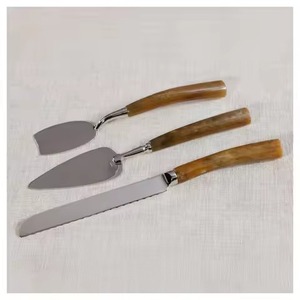 <b>Cheese</b> <b>Knife</b> <b>Set</b> Stainless Steel Blades Wood Handles Durable <b>Cheese</b> Tools for Gourmet Serving - Product Image 1