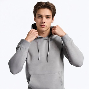 Ensemble de survêtement réversible imperméable et écologique pour homme, gris, 100 % coton, à capuche, couleur unie, longueur intégrale, décontracté, pour l'hiver - Product Image 4
