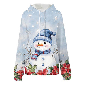 Cozy Women <b>Christmas</b> <b>Hoodies</b> With Snowman Patterns And Warm Material For Seasonal Celebrations Women <b>Christmas</b> <b>Hoodies</b> - Product Image 1