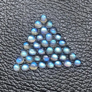 Cabochon rond à dos plat en Labradorite naturelle de haute qualité de 6mm Pierres précieuses semi-précieuses en vrac du fournisseur du fabricant vérifié - Product Image 3