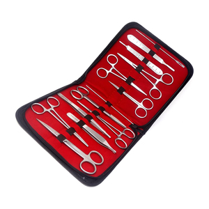 Kits de pratique chirurgicale portables pour étudiants en médecine, fils de suture d'urgence, instruments chirurgicaux en acier inoxydable de haute qualité - Product Image 1