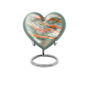 Pequeña Urna en Forma de Corazón para Cenizas Humanas, Urna Decorativa Mini para Cremación de Hombre o Mujer Adulto, Urna Funeraria de 3 Pulgadas, Mini Recuerdo para Guardar Cenizas - Product Image 3