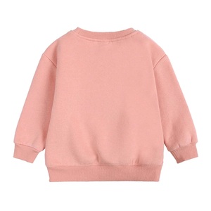 Sweat-shirts pour garçons et filles, pulls à col rond en polaire pour tout-petits, t-shirts à manches longues unis pour enfants, pulls personnalisés avec logo pour enfants - Product Image 6
