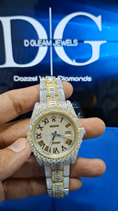 Reloj de Lujo para Hombre, de Acero Inoxidable, Estilo Hip Hop, Brillante, 20 mm, Edición Limitada, Resistente al Agua 3BAR, Cristal VVS, Moissanita, Cuarzo - Product Image 3
