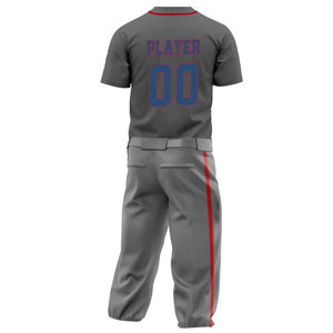 Conjunto de Ropa Deportiva de Béisbol Personalizada para Equipos Profesionales, 100% Poliéster, Transpirable, Anti-UV, Fabricante de Uniformes al por Mayor - Product Image 3