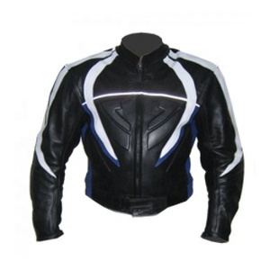 ชุดแข่งรถมอเตอร์ไซด์หนังแท้ของผู้ชายชุดเสื้อแจ็คเก็ตและกางเกงหนังสำหรับแข่งรถจักรยานยนต์ - Product Image 5