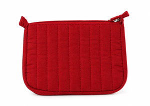 Pink Quilted Nylon Shoulder Bag Zipper Cosmetic Pouch Portable <b>Travel</b> Makeup <b>Organizer</b> - Product Image 6