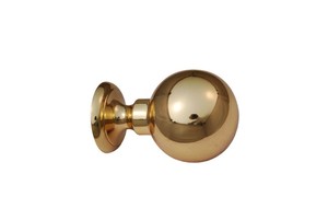 Embout de rideau en laiton de 50 mm au design moderne, écologique, robuste, anti-rouille, de forme sphérique, de qualité industrielle - Product Image 5