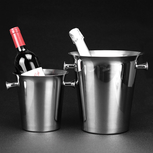 Enfriador de Champán y Cerveza de Acero Inoxidable de 5L con Asa Creativa, Cubo de Hielo Metálico para Bebidas, Ideal para Fiestas, Bares y Clubes - Product Image 5