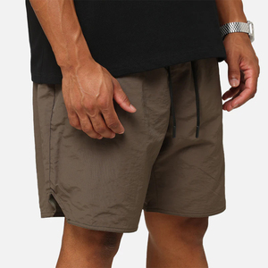 Shorts de sport décontractés en nylon pour hommes, couleur marron foncé, pour l'été, la course à pied et l'entraînement - Product Image 6