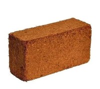 Copeaux de coco lavés 650g – Bloc de substrat de coco biodégradable et écologique pour le jardinage, les orchidées et l'aménagement paysager