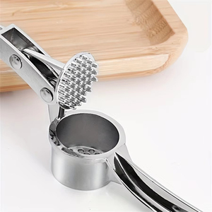 Prensa de Ajo Antideslizante, Clip para Ajo Reforzado, Multifuncional, de Aleación de Zinc y Acero Inoxidable, Tipo Manual - Product Image 1