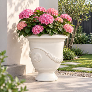 Grand pot de jardin en fibre de verre léger, style urne, décoratif pour l'extérieur, services de conception personnalisée OEM ODM disponibles - Product Image 5