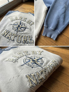 Custom Distressed Embroidery Printed Sweatshirts Men High Quality French Terry Crew Neck Tee Top Fleece Winter Wear Sweatshirts - Product Image 4