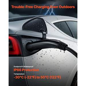 Câble d'extension de chargeur Tesla EV 48Amp 21 pieds Max 240V 11,52 kW Prise NACS Niveau 1/2 Connecteur mobile/mural/Chargeur de destination - Product Image 6