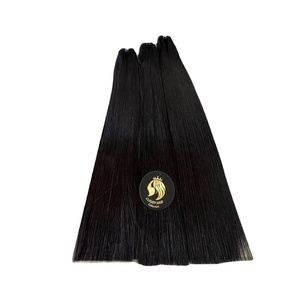 Extensiones de cabello humano Natural para mujer, mechones de cabello Natural con cutículas rectas, 100% de cabello humano vietnamita sin procesar, venta al por mayor - Product Image 4