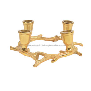 Factory Direct <b>Sale</b> Premium Quality Metal Candle Holder <b>Decorative</b> Candle Holder Gold Finished Use in Home Wedding Events - Product Image 2