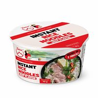 Vietnamese Instant Rice Noodles – Beef Flavor – HALAL, ISO, HACCP Approved Manufacturer, Factory Direct Export, OEM Services
