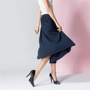 ODM Femmes Maxi a Line Longueur Mollet Coton Corail Jupes Rouges - Product Image 2