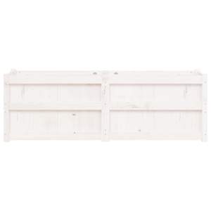 Macetas y jardineras grandes decorativas de madera de pino macizo blanco para jardín - Product Image 5