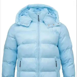เสื้อแจ็คเก็ตพัฟเฟอร์ผู้ชายคุณภาพสูงสำหรับฤดูหนาว แบบมีฮู้ด คอตั้ง สีพื้น บุด้วยผ้าฝ้ายอุ่น ขายส่งระดับพรีเมียม - Product Image 5