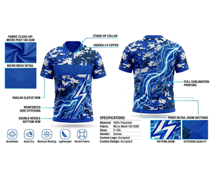 Wolson Industry Digital <b>Camo</b> Sublimation Polyester Jersey <b>Tops</b>-Custom Team Wear for Training & Competition All Seasons XL/XXL - Product Image 3