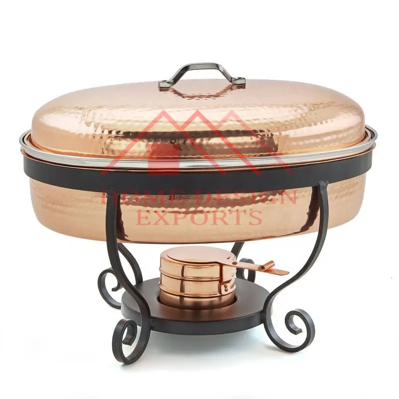 Hotel Restaurant Stainless Steel Oval Buffet Chafing Food Warmer Dish Buffet Set Soup Stove Steam Food Warmer Pot