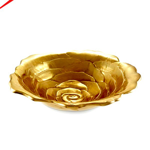 Tazón de Servir con Diseño Elegante y Decoración Dorada, con Pájaro Decorativo en la Parte Superior, para el Hogar y la Cocina - Product Image 5