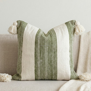 High Quality Woven <b>Pillow</b> Sham Weave Textured Sustainable Soft Cotton Washable <b>Sofa</b> Bed Cushion Cover Custom Made - Product Image 3