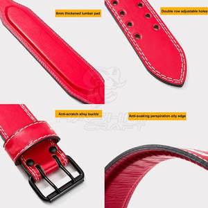 Nouvelle ceinture de musculation en cuir avec boucle pour la musculation, le fitness et l'entraînement en salle, offrant confort et stabilité maximale - Product Image 6