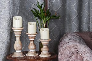 Wooden Candle Stand Or <b>Tealight</b> Holder Or Candle Holder by Asad Craft for Home Decor, Dining Table, Hallway, Living Room - Product Image 2