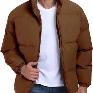 Chaquetas de Invierno para Hombre, Diseño Personalizado, Estilo Casual Vintage, Cuello Alto, Resistentes al Viento, Transpirables y Ecológicas - Product Image 2