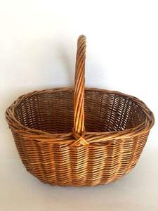 Panier de rangement en rotin et jonc de mer avec poignée en rotin, style décoration ferme, directement du fabricant, fourni par l'Inde - Product Image 3