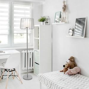 Lampe de sol LED à économie d'énergie avec cadre métallique fin pour bureau et appartement - Product Image 1