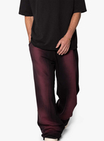 Streetwear personnalisé, broderie de haute qualité, logo, 100% coton molletonné, streetwear dégradé, pantalon de jogging ample personnalisé pour hommes