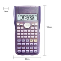 Calculatrice scientifique électronique professionnelle personnalisée KDT 82MS, certifiée CE ROHS, plastique, piles AAA, 240 fonctions, deux lignes